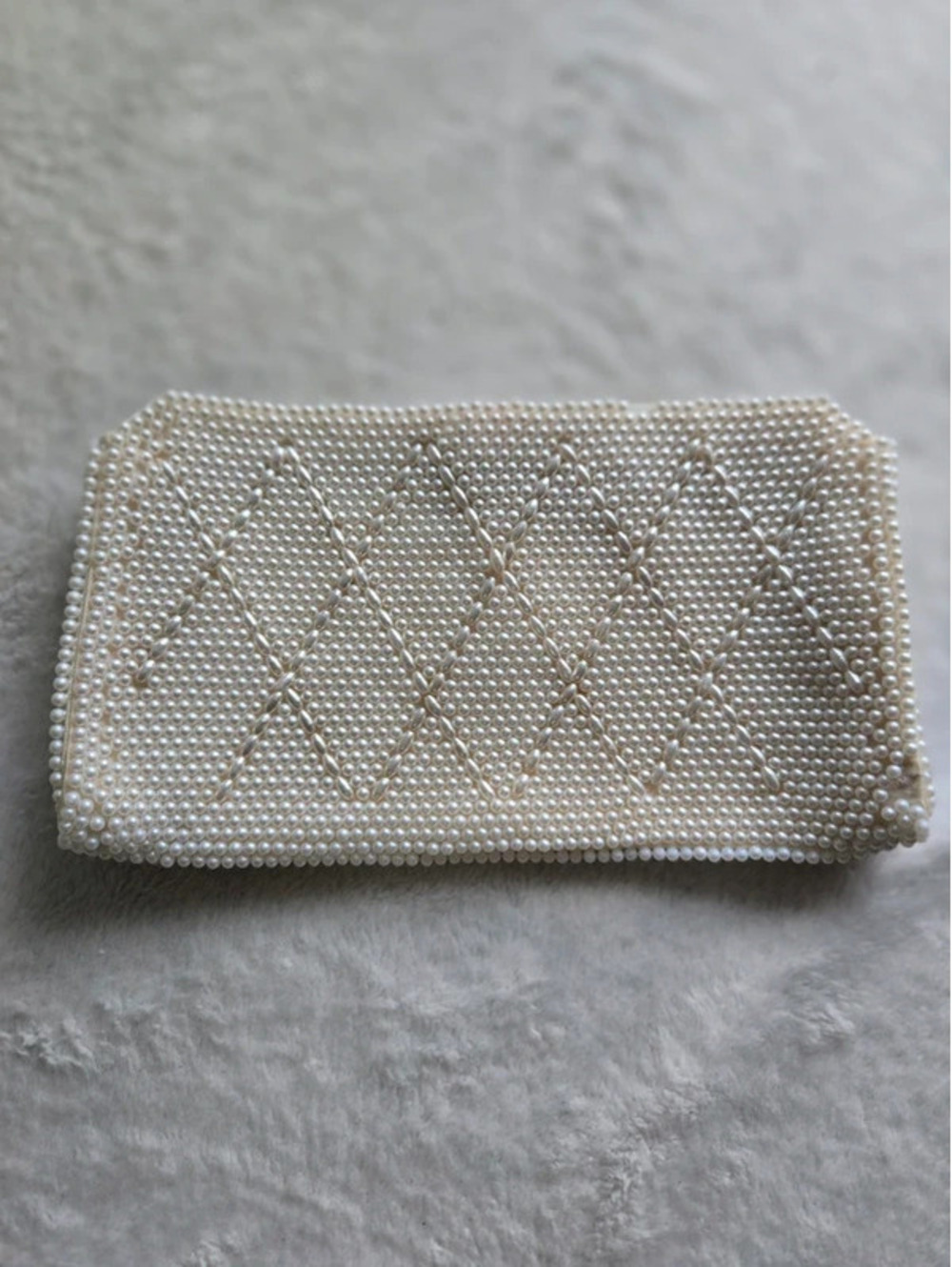 Vintage Susan Pearl Beaded Evening Clutch Purse – Made in Japan